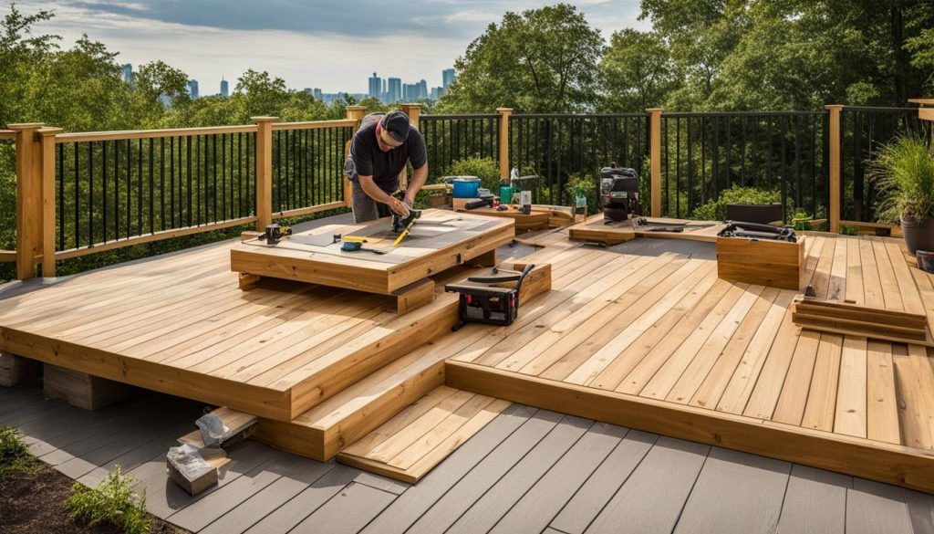 multi deck rustic