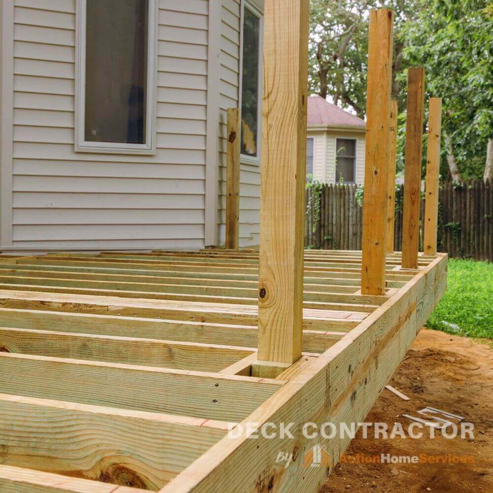 Beams and joists deck framing