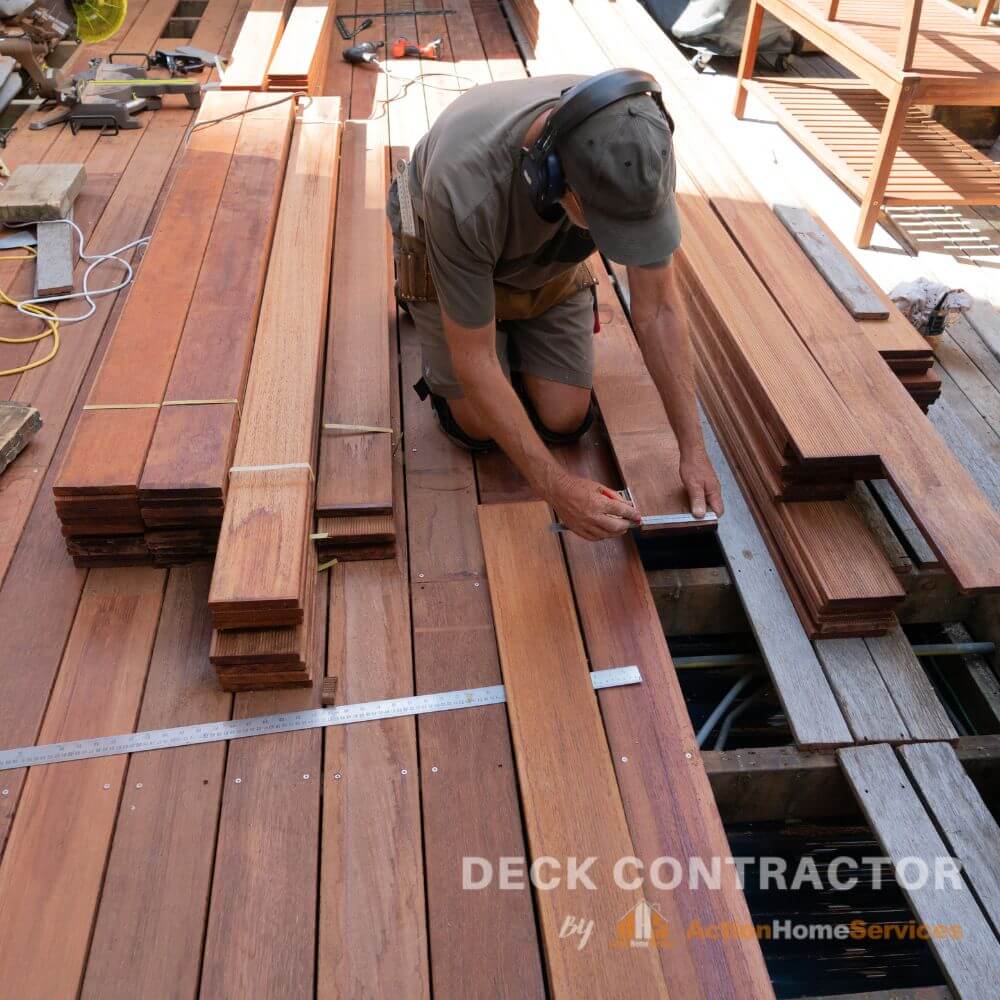 Deck board installation