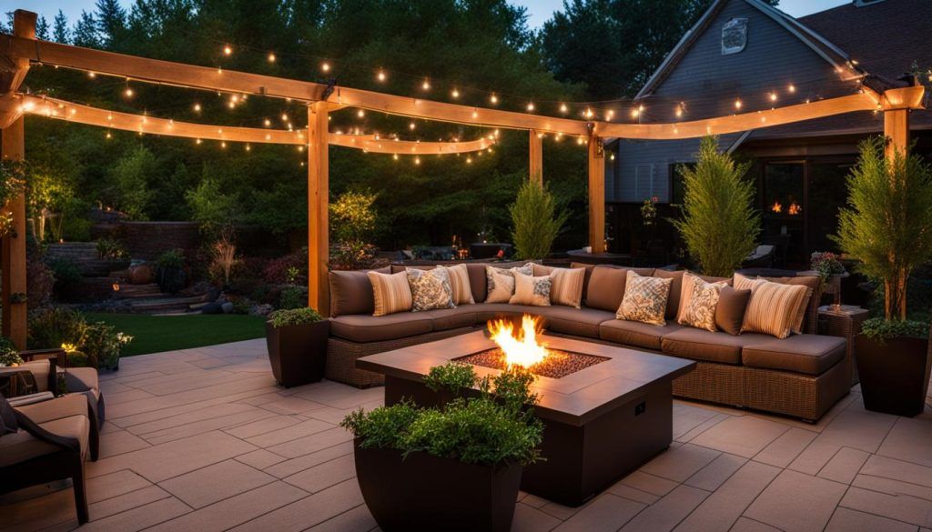 functional outdoor living area