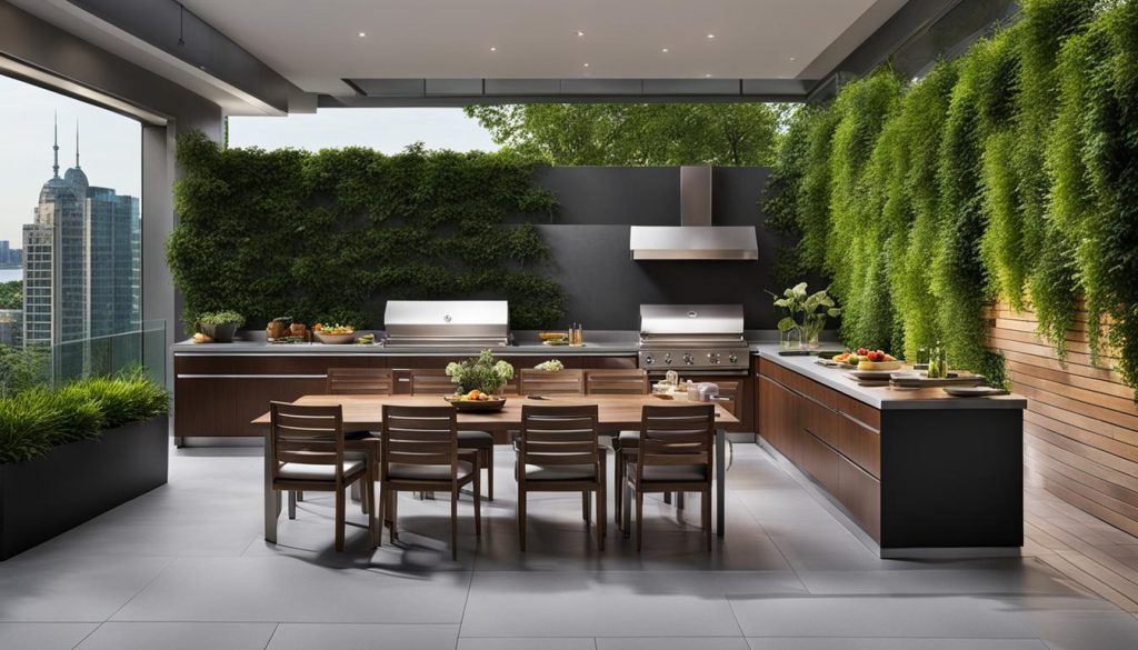 Outdoor kitchen and dining spaces Toronto