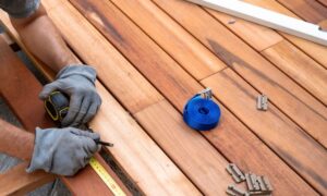 contemporary composite deck toronto backyard